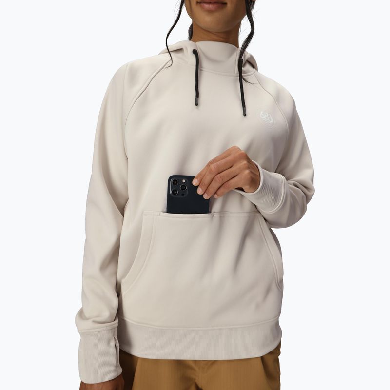 Női snowboard kapucnis pulóver 686 Bonded Fleece Pullover Hoody limestone 5