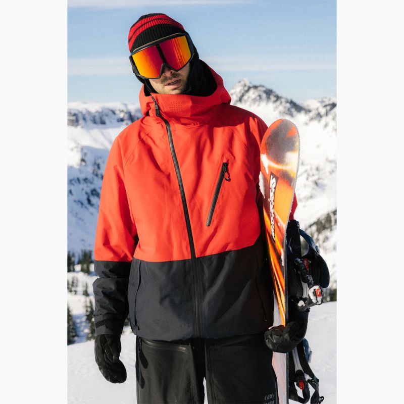Férfi snowboarddzseki 686 Hydra Thermagraph true red colorblock 10