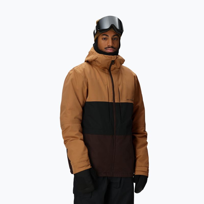Férfi snowboarddzseki 686 Smarty 3IN1 Form caramel colorblock 2