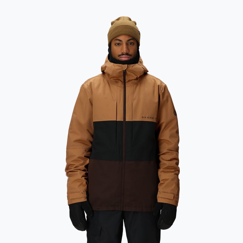 Férfi snowboarddzseki 686 Smarty 3IN1 Form caramel colorblock 6