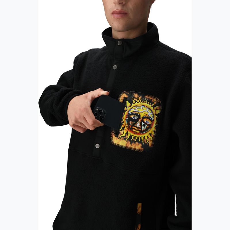 Férfi snowboard polár pulóver 686 Tioga Sherpa Fleece sublime black 4