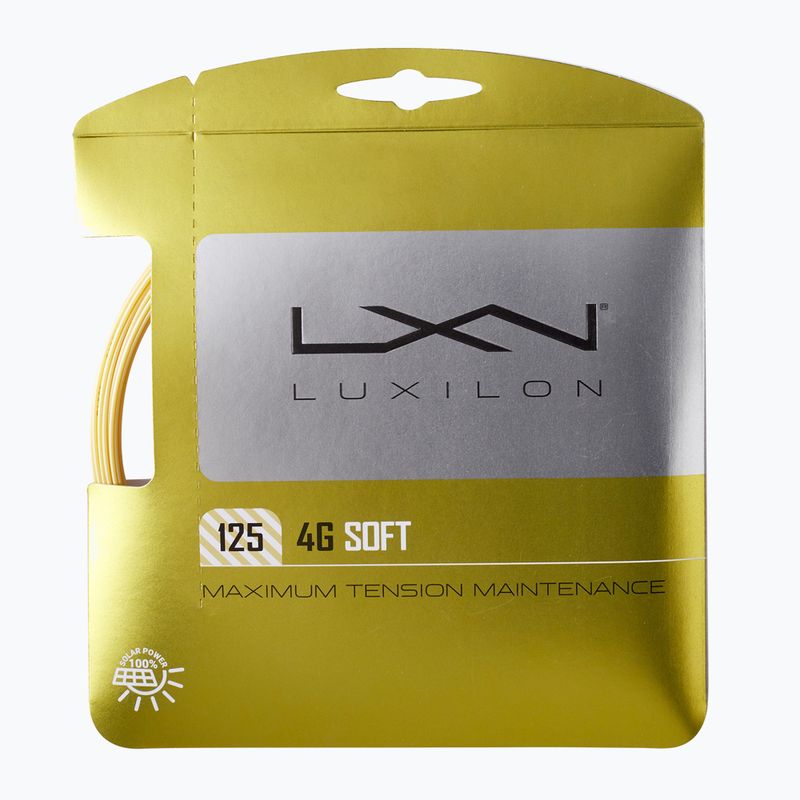 Tenisz húr Luxilon 4G Soft 125 12,2 m arany