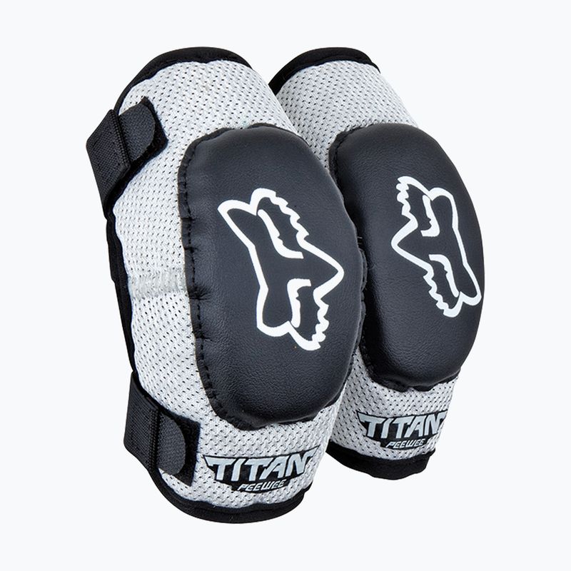 Gyerek kerékpáros könyökvédők Fox Racing Peewee Titan Youth Elbow Jr black/silver