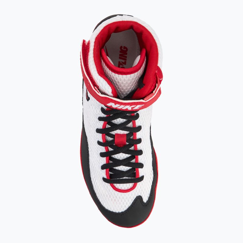 Nike Inflict 3 fehér/piros/fekete birkózó cipő 5
