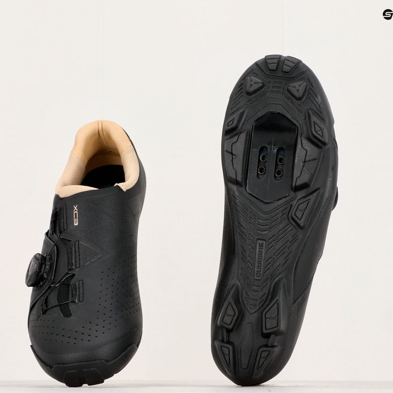 Női MTB kerékpáros cipő Shimano SH-XC300W fekete 8