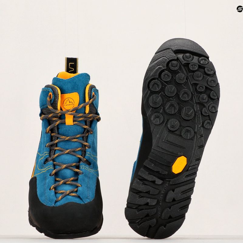 Férfi túrabakancs La Sportiva Boulder X Mid kék/sárga 8