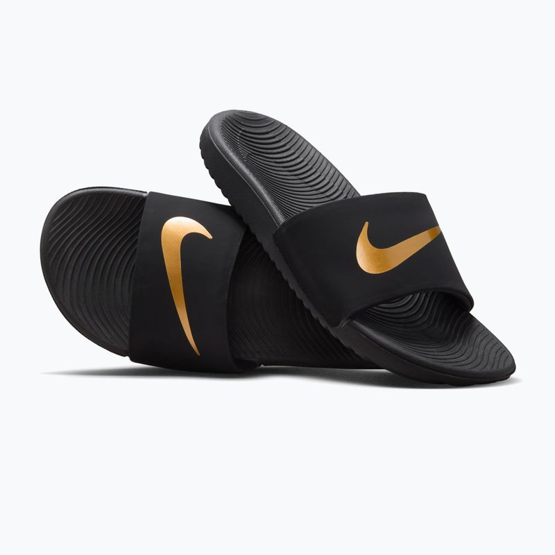 Nike Kawa gyerek papucs black/metallic gold 6