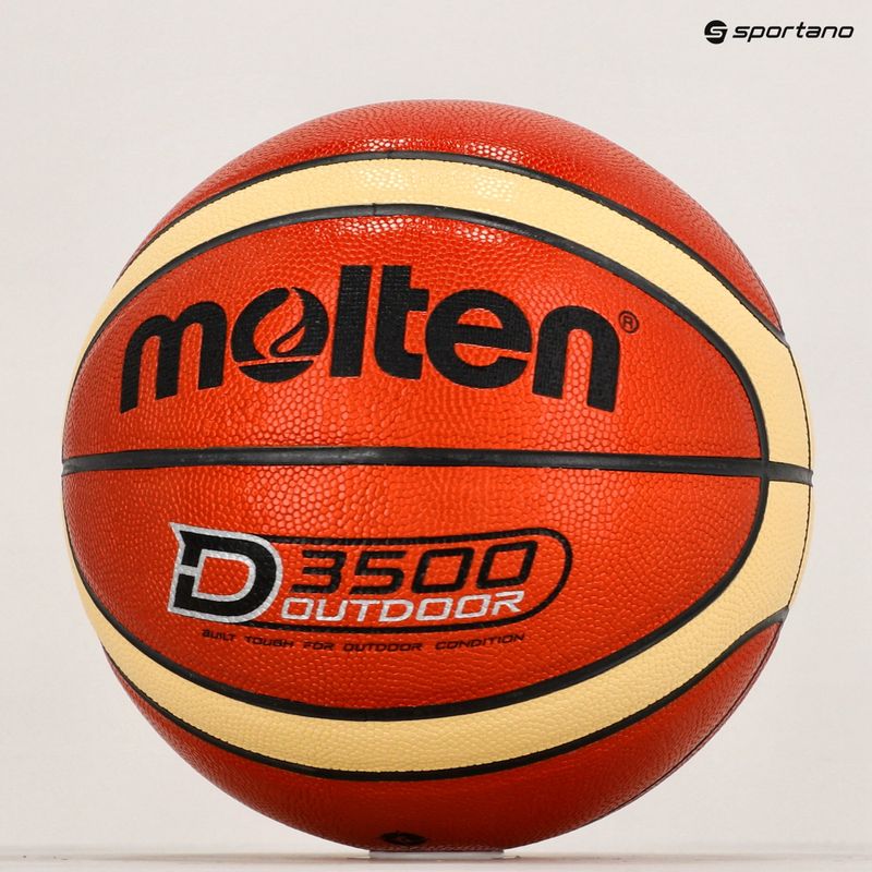 Kosárlabda Molten B6D3500 orange/ivory méret 6 6