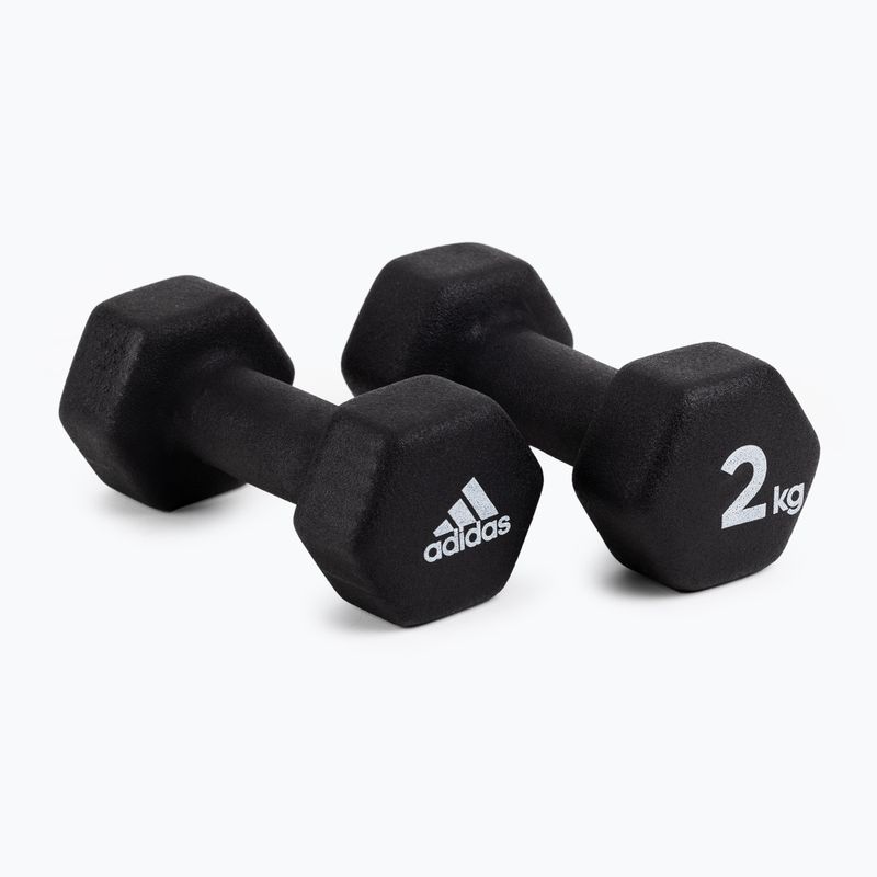 súlyzók adidas 2x2kg fekete ADWT-10002