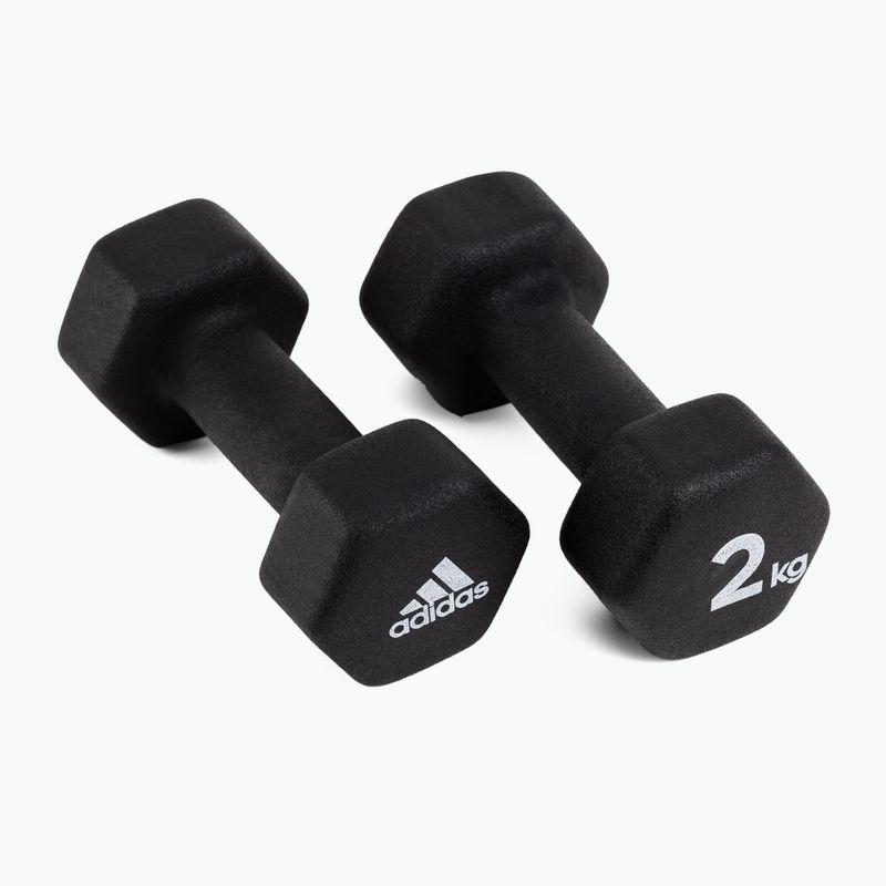 súlyzók adidas 2x2kg fekete ADWT-10002 2