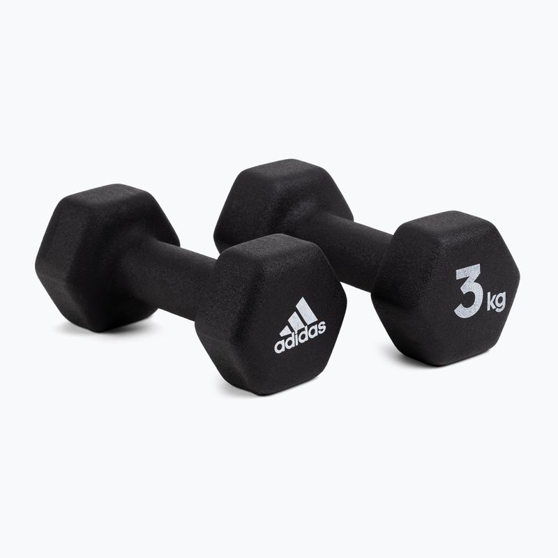 súlyzók adidas 3 kg fekete ADWT-10003