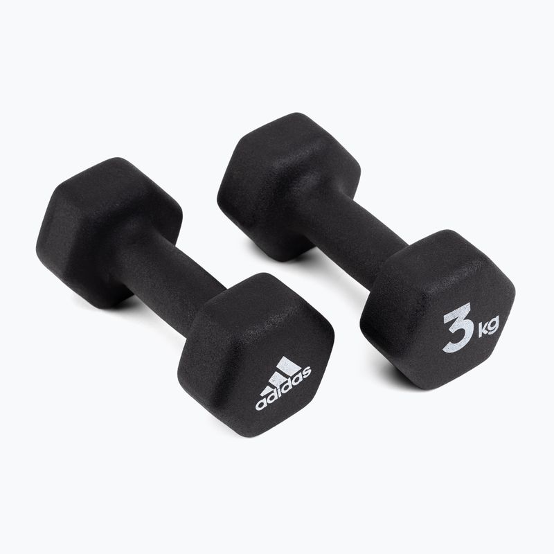súlyzók adidas 3 kg fekete ADWT-10003 2