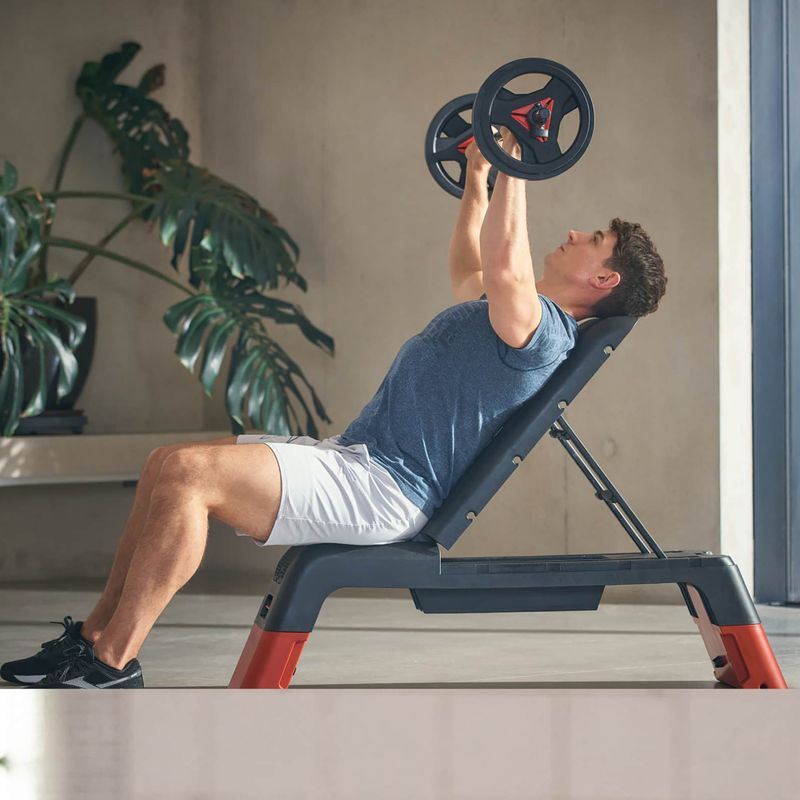 Multifunkciós aerobik step Reebok Deck red 9