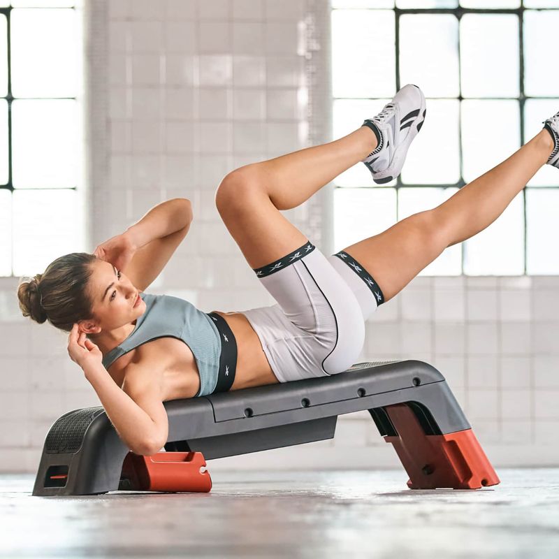 Multifunkciós aerobik step Reebok Deck red 10