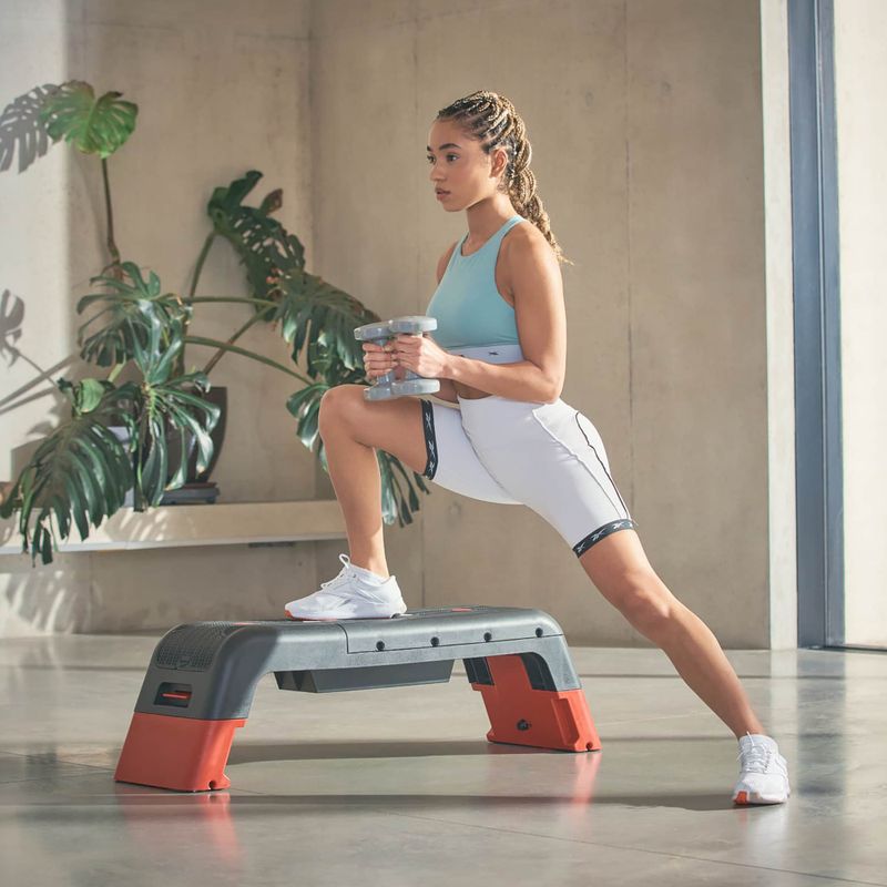 Multifunkciós aerobik step Reebok Deck red 11