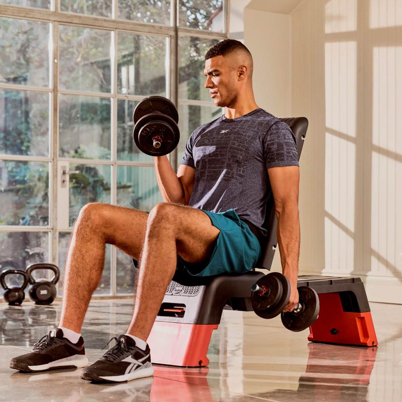 Multifunkciós aerobik step Reebok Deck red 12