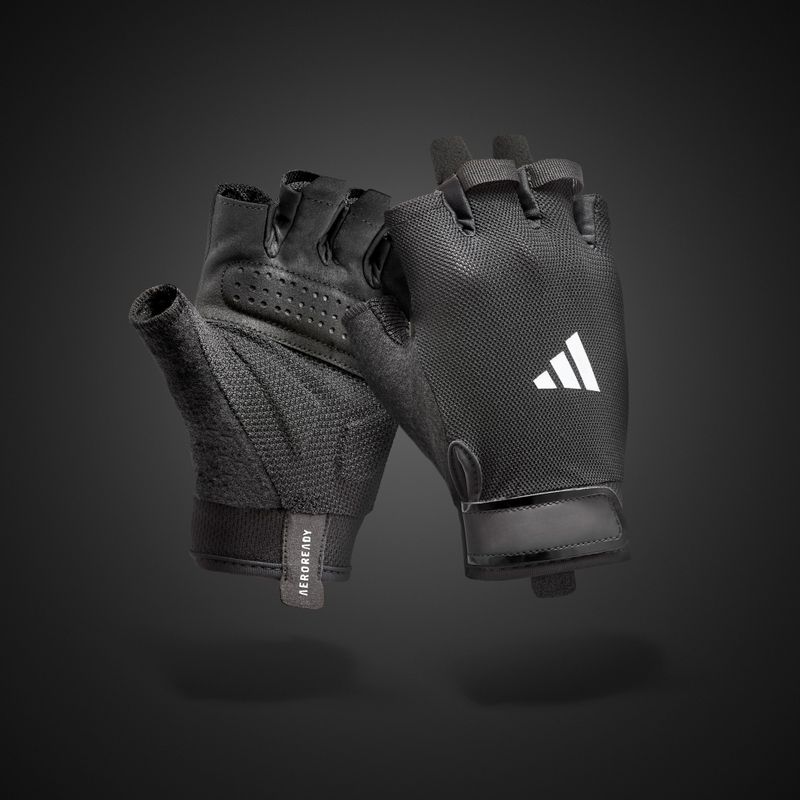 adidas Essential edzőkesztyű fekete/ fehér 8