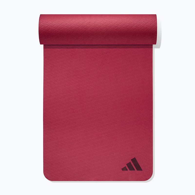 adidas Yoga fitness szőnyeg 4 mm bordó bordó színű 3