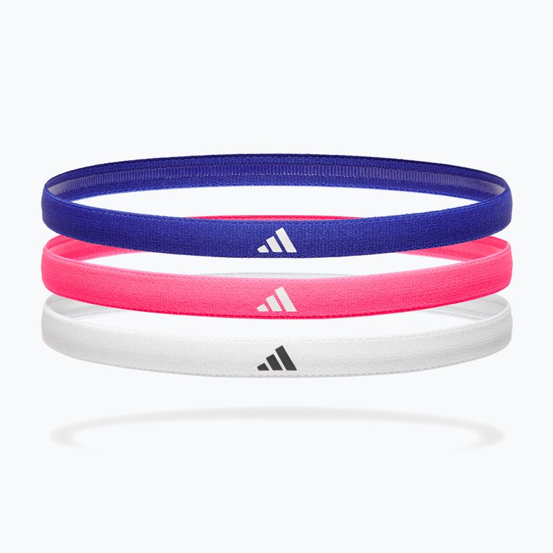 Fejpántok adidas Hairbands 3 pack lucid blue/lucid pink/white