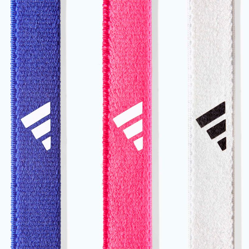 Fejpántok adidas Hairbands 3 pack lucid blue/lucid pink/white 3