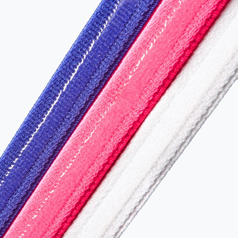 Fejpántok adidas Hairbands 3 pack lucid blue/lucid pink/white 4