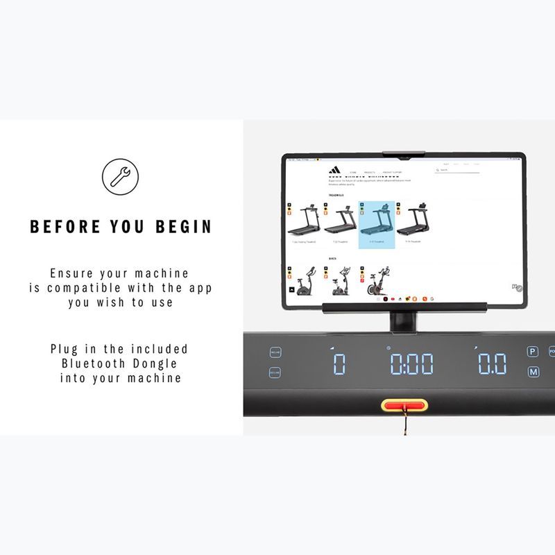 Elektromos futópad adidas T-1 Folding Treadmill black 15