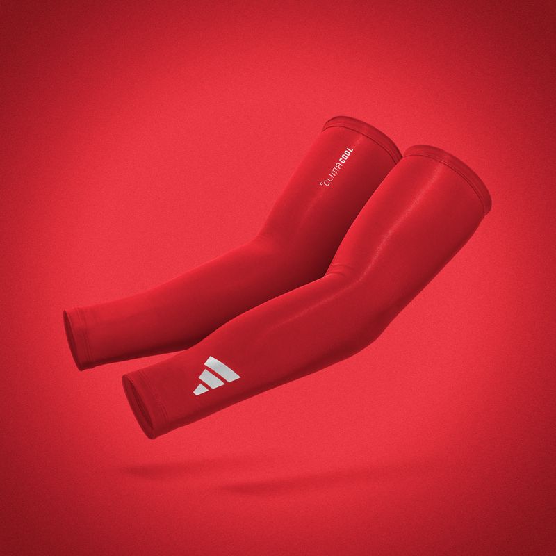 Kompressziós karvédők adidas Climacool Compression Arm Sleeves red 5