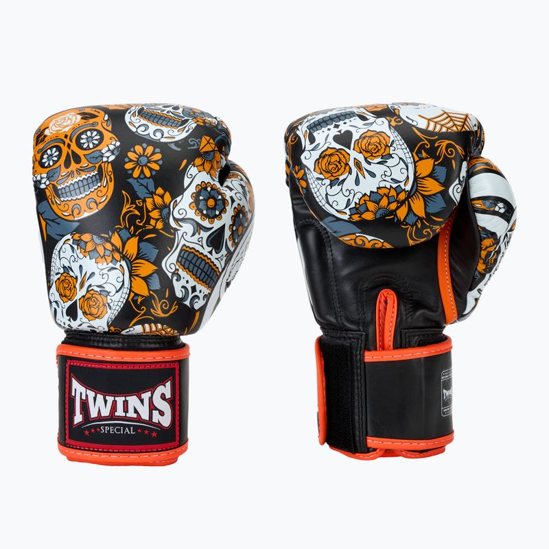 Boxkesztyű Twins Special Fancy FBGVL3-53 Skull orange/black 3