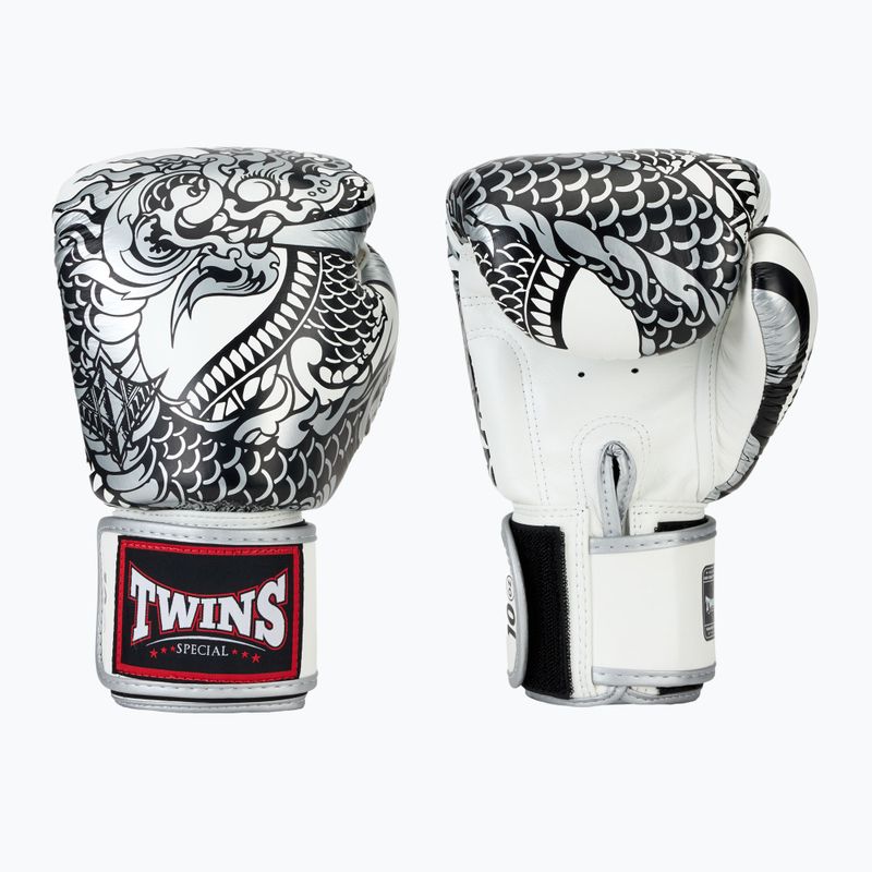 Boxkesztyű Twins Special Fancy FBGVL3-52 white/silver 3