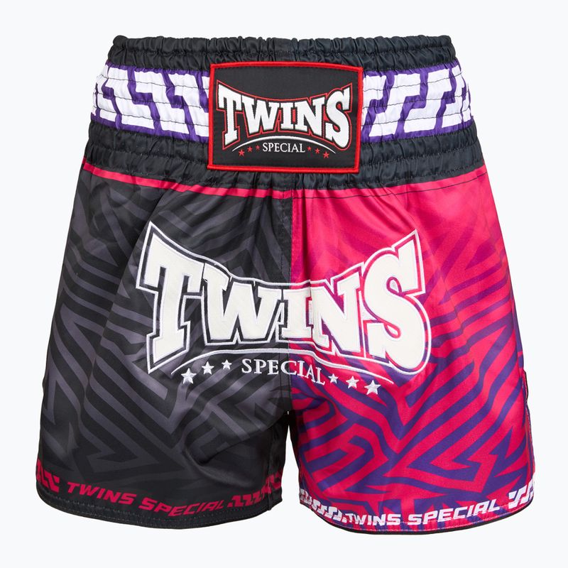 Edző rövidnadrágok Twins Special Muay Thai Twins Maze brown/pink/blue/white