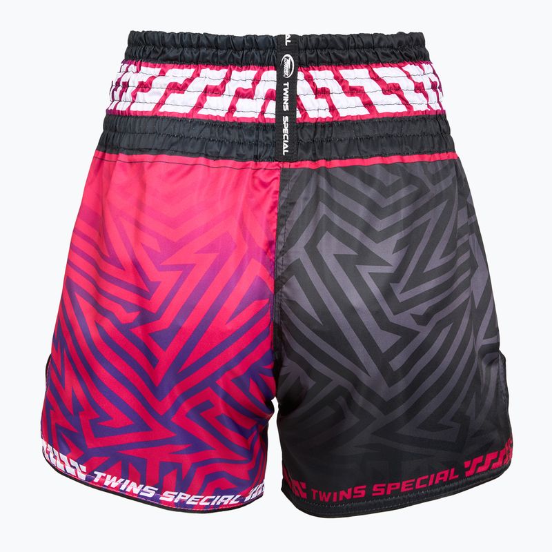 Edző rövidnadrágok Twins Special Muay Thai Twins Maze brown/pink/blue/white 2