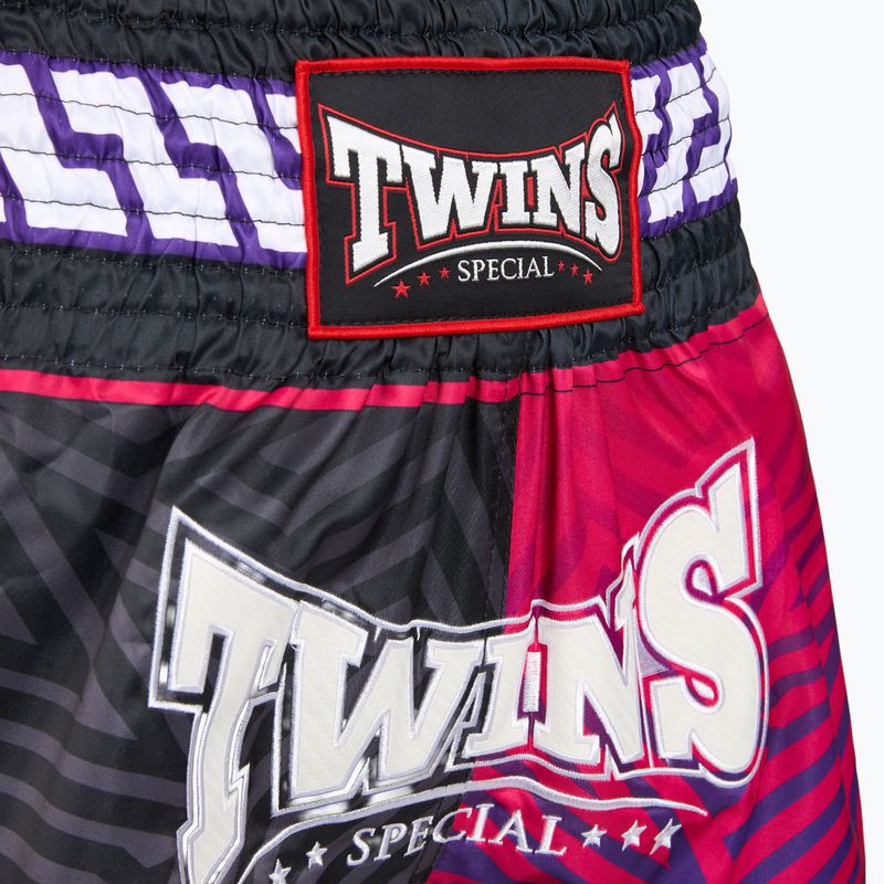 Edző rövidnadrágok Twins Special Muay Thai Twins Maze brown/pink/blue/white 3