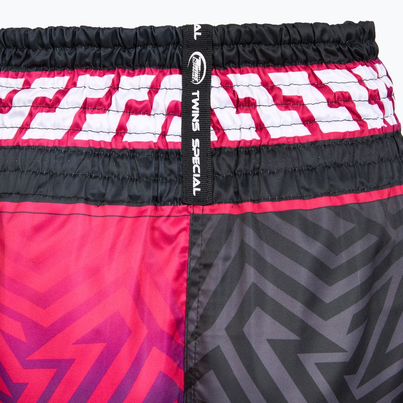 Edző rövidnadrágok Twins Special Muay Thai Twins Maze brown/pink/blue/white 4
