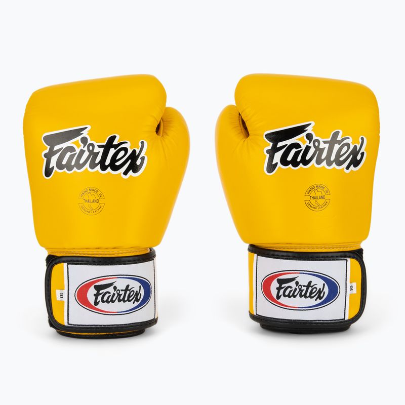 Boxkesztyű Fairtex Universal "Tight-Fit" Design yellow 2