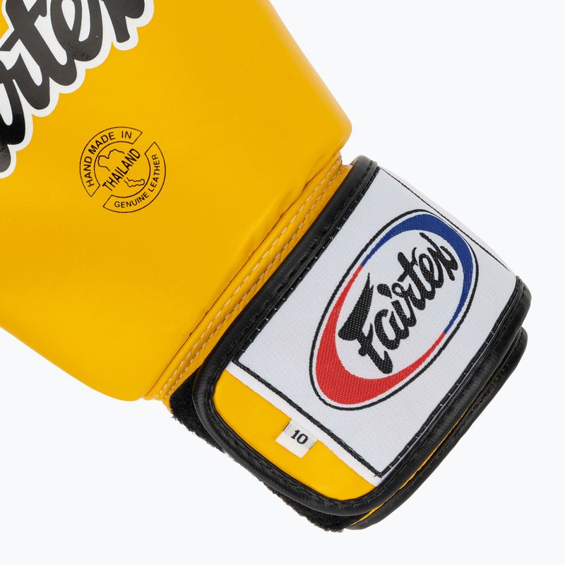 Boxkesztyű Fairtex Universal "Tight-Fit" Design yellow 6