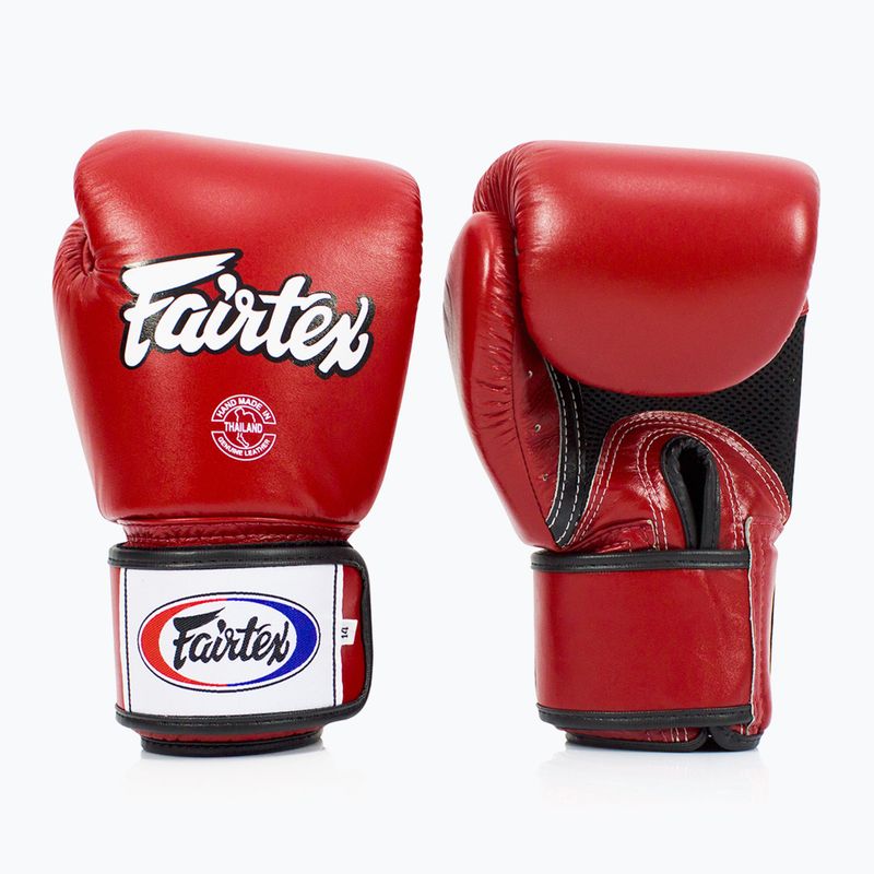 Fairtex Universal Lélegző piros bokszkesztyű
