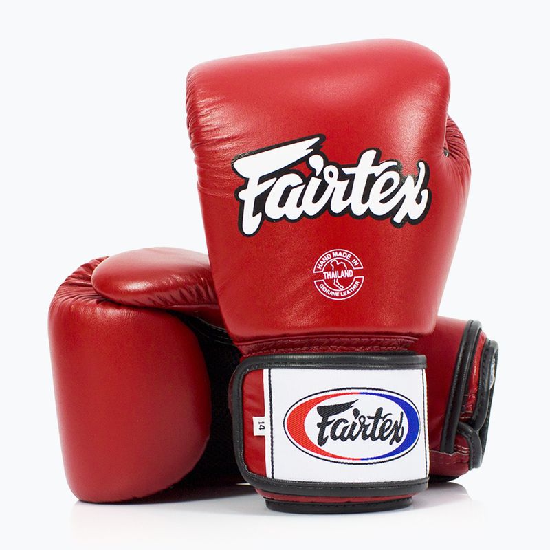 Fairtex Universal Lélegző piros bokszkesztyű 4