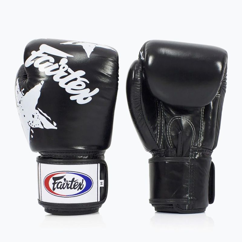 Fairtex "Tight-Fit" Design-Nation Prints Collection bokszkesztyű fekete