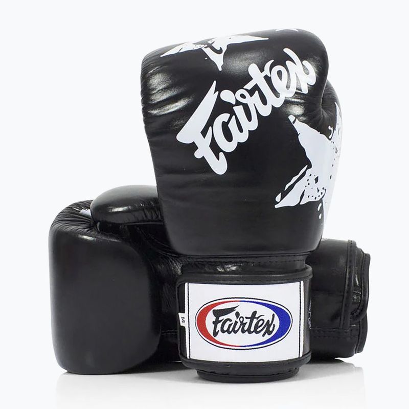 Fairtex "Tight-Fit" Design-Nation Prints Collection bokszkesztyű fekete 5