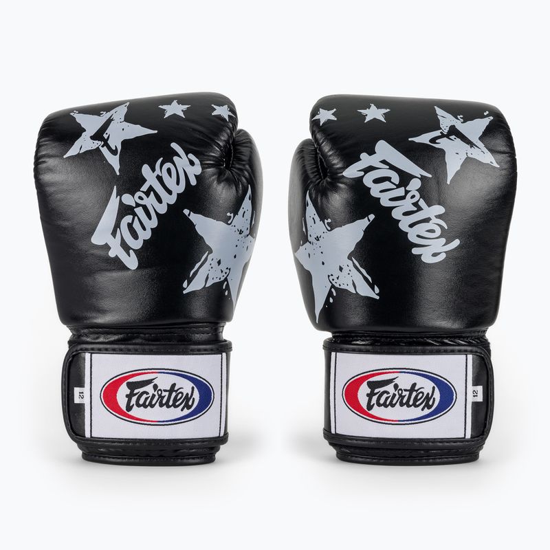 Fairtex "Tight-Fit" Design-Nation Prints Collection bokszkesztyű fekete 2