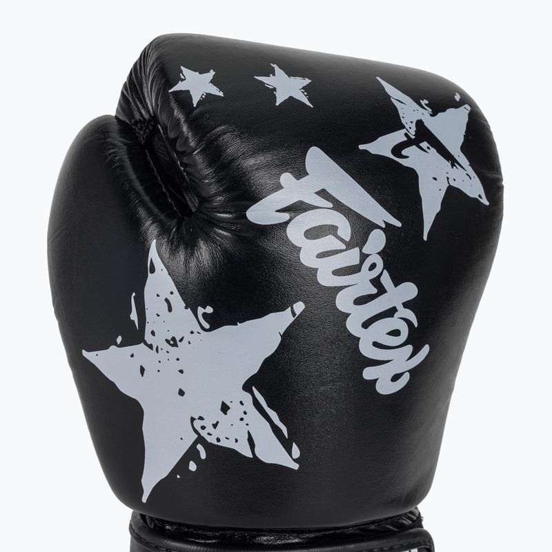 Fairtex "Tight-Fit" Design-Nation Prints Collection bokszkesztyű fekete 5