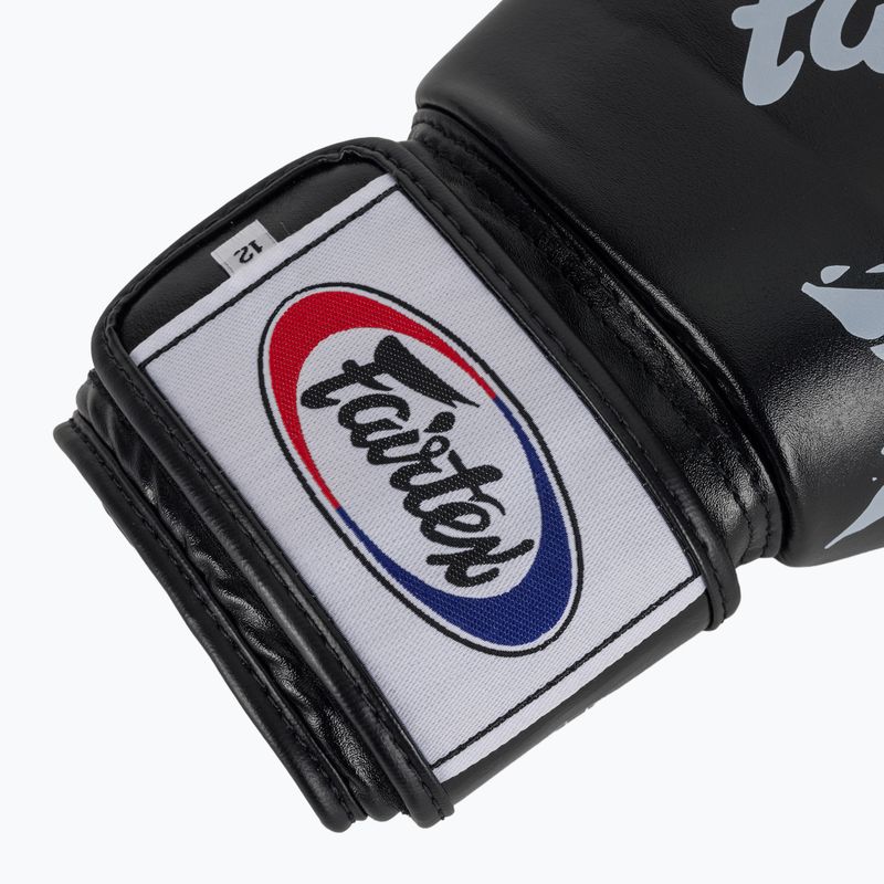 Fairtex "Tight-Fit" Design-Nation Prints Collection bokszkesztyű fekete 6