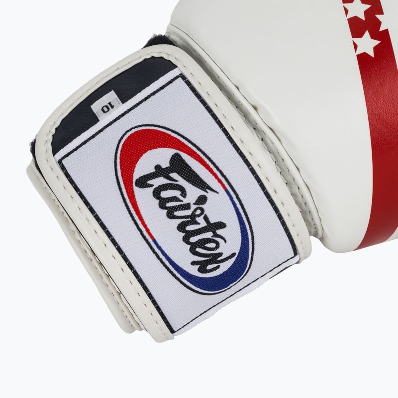 Boxkesztyű Fairtex Universal "Tight-Fit" Design USA white 6