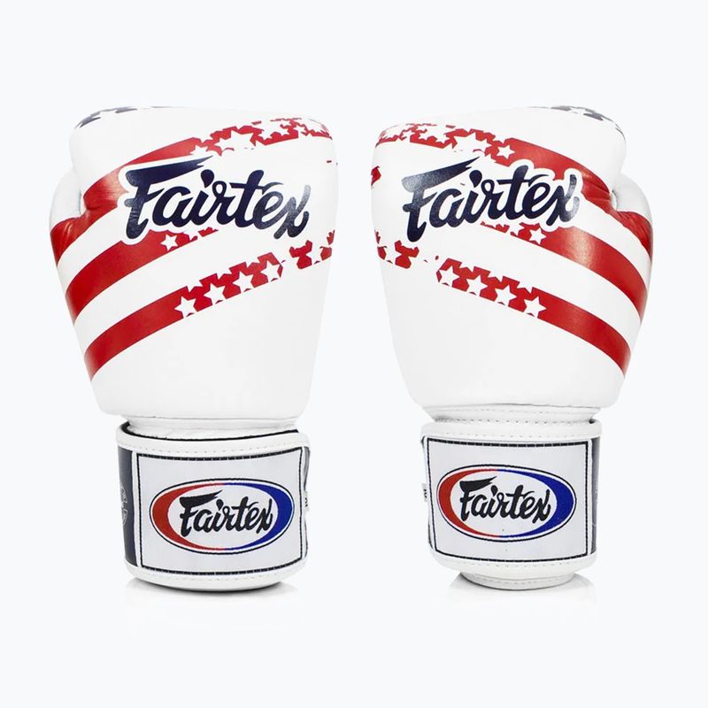 Boxkesztyű Fairtex Universal "Tight-Fit" Design USA white