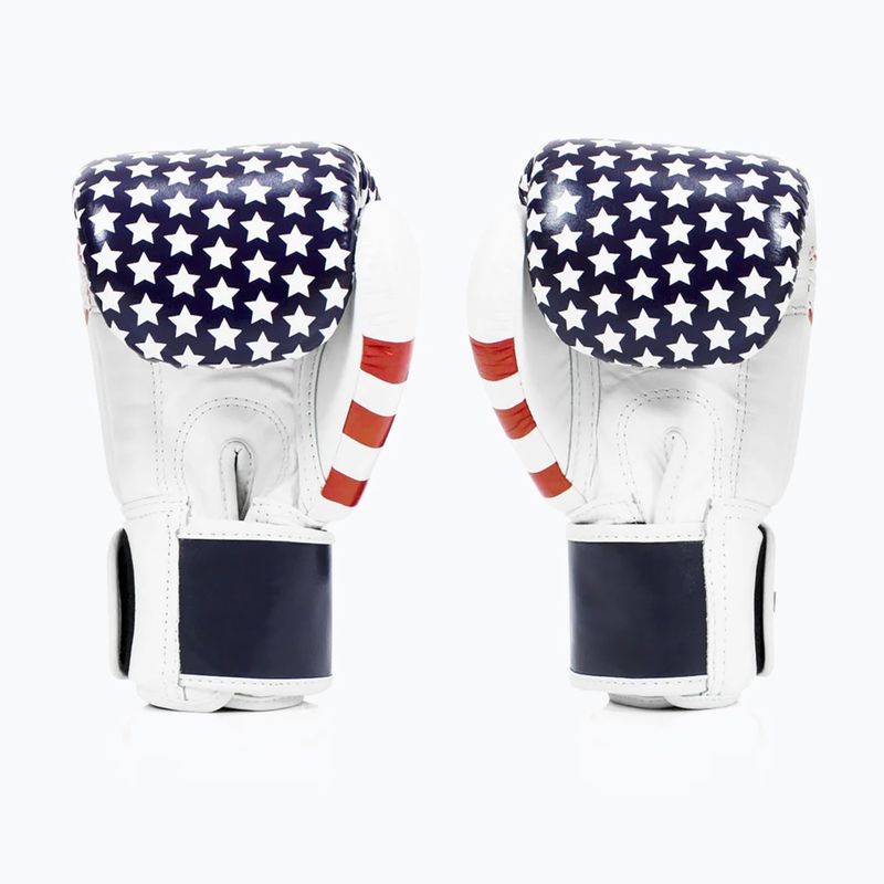 Boxkesztyű Fairtex Universal "Tight-Fit" Design USA white 2