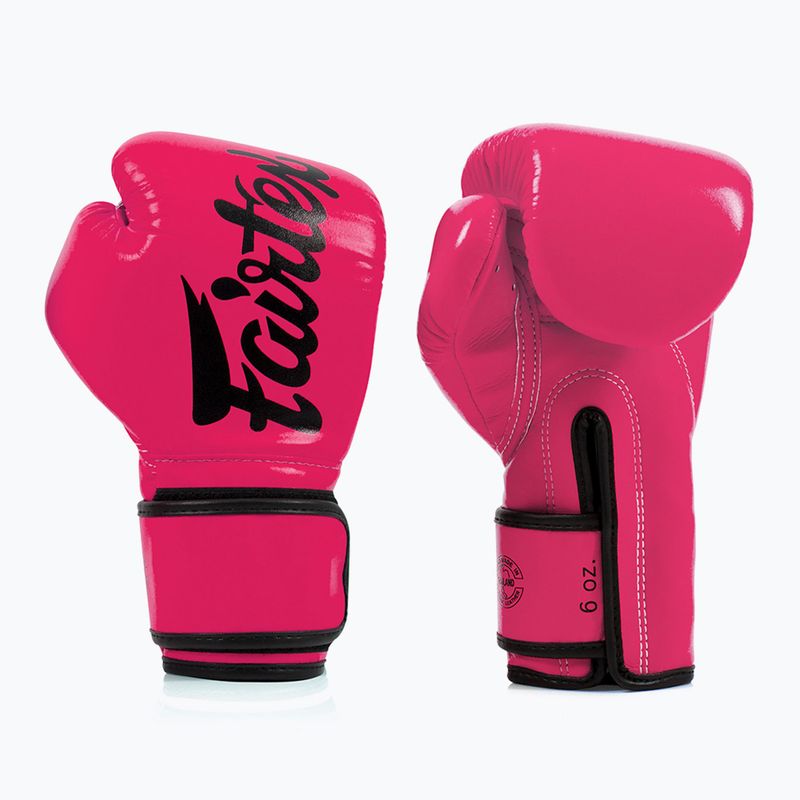 Rękawice boskerskie Fairtex Microfiber pink/black