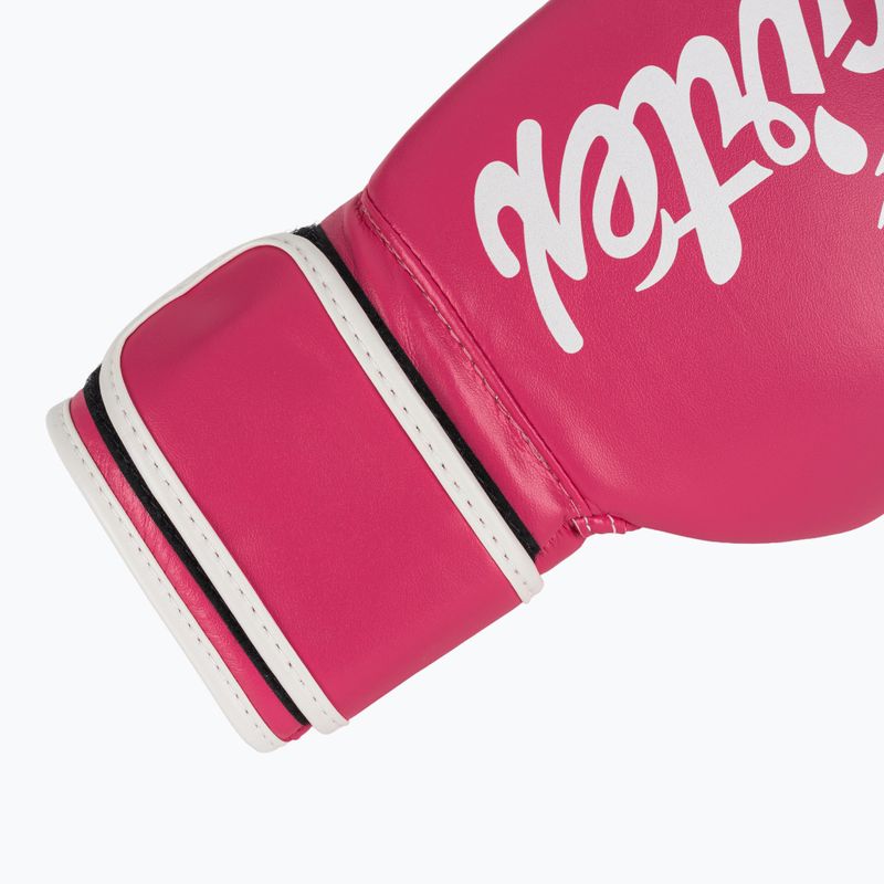 Rękawice boskerskie Fairtex Microfiber pink/white 6