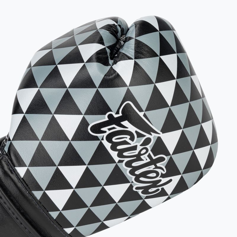 Fairtex Microfiber Art Prism fekete meztelen ujjú kesztyű 5