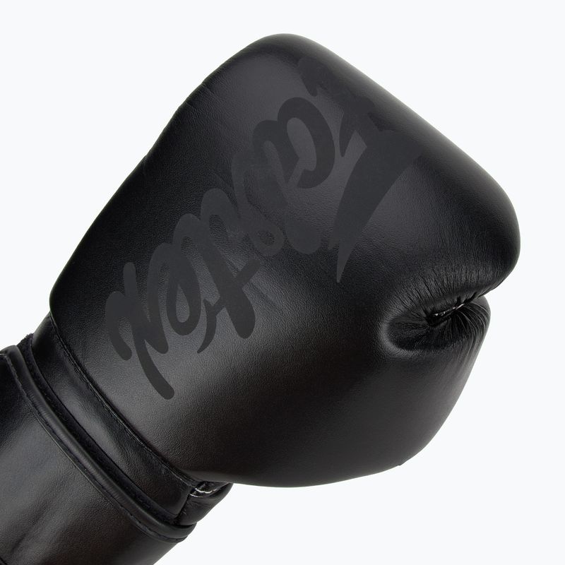 Rękawice boskerskie Fairtex Microfiber Art Collection Solid black 5
