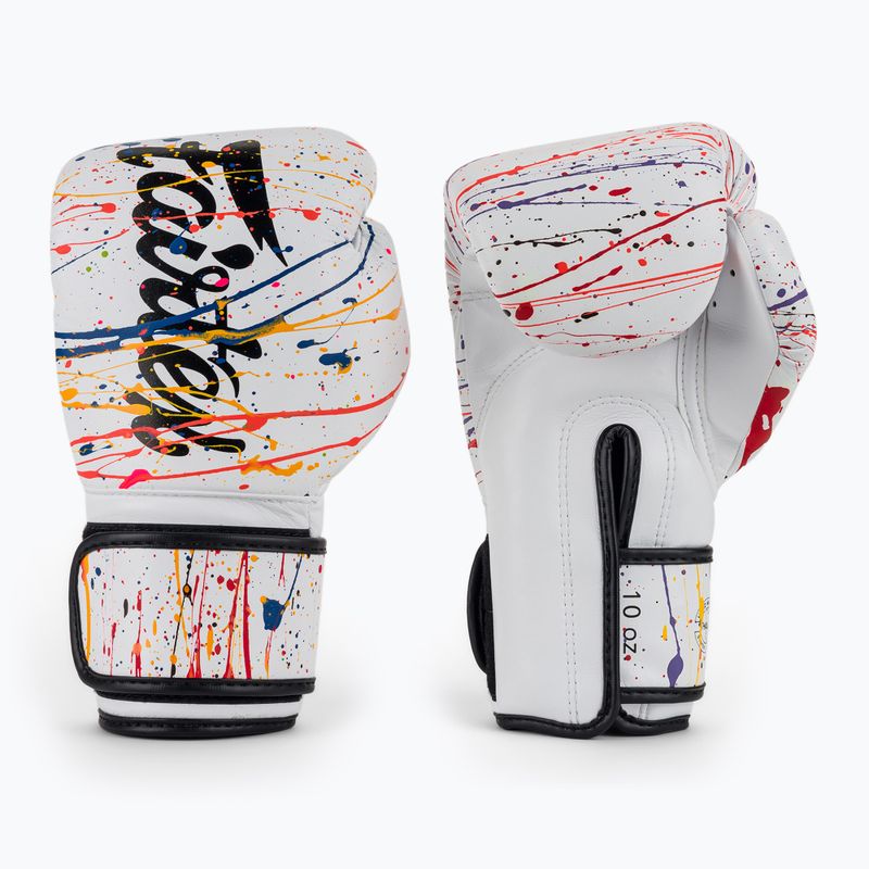 Rękawice boskerskie Fairtex Microfiber Art Collections Painter white